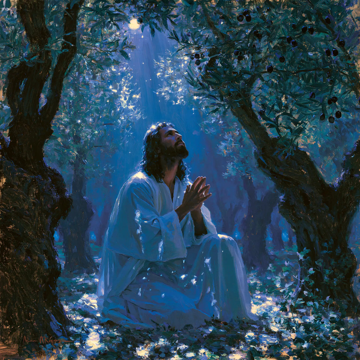 Jésus à Gethsémani — Le Regard au sommet de la nuit