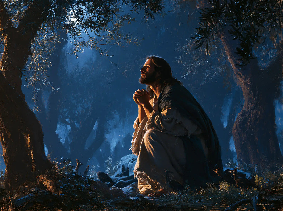 Jésus à Gethsémani — Le Visage réchauffé dans la nuit froide