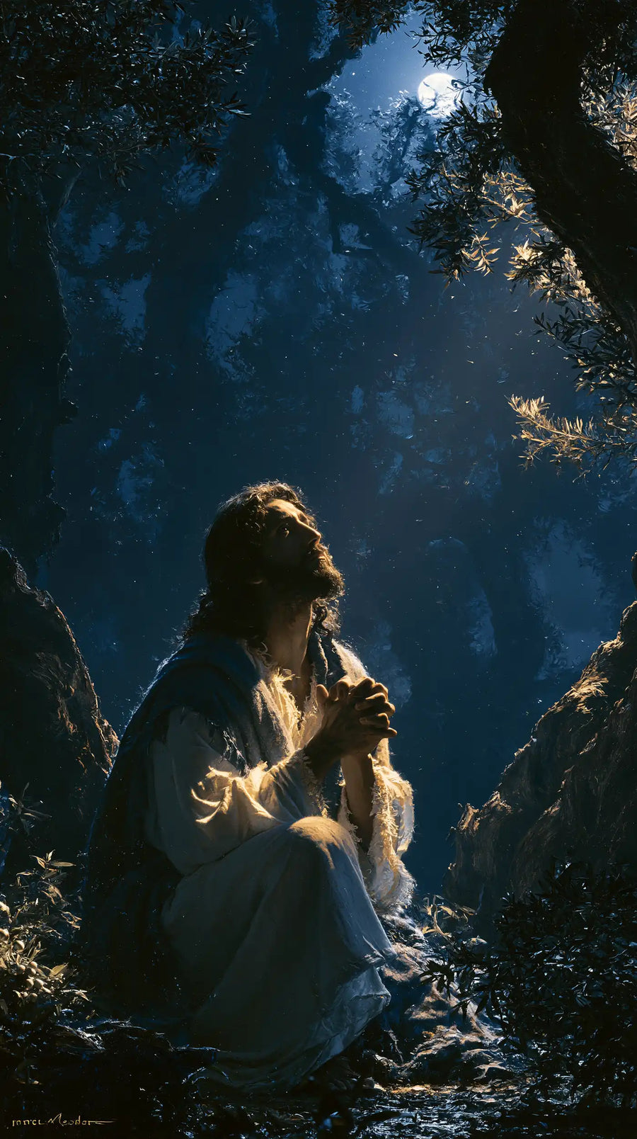 Jésus à Gethsémani — L’Espérance au fond du passage nocturne