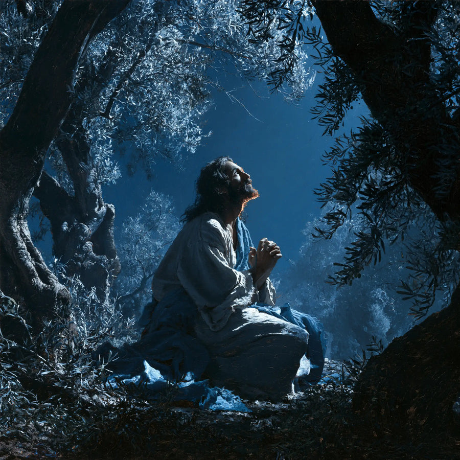 Jésus à Gethsémani — L’Oraison au cercle des feuilles d’argent