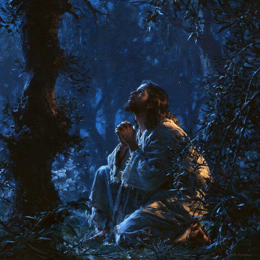 Jésus à Gethsémani — L’Espérance au jardin des petites lumières