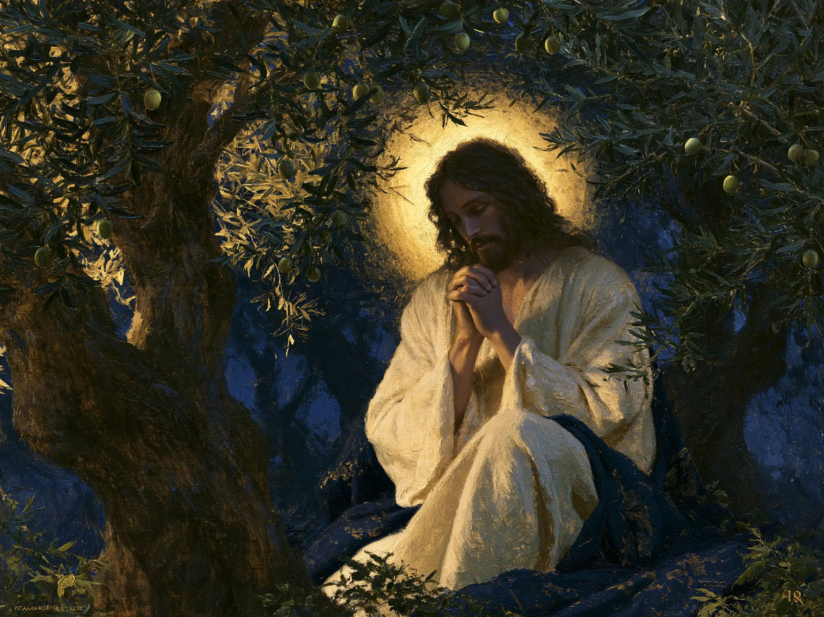 Jésus à Gethsémani — La Prière au cercle des olives