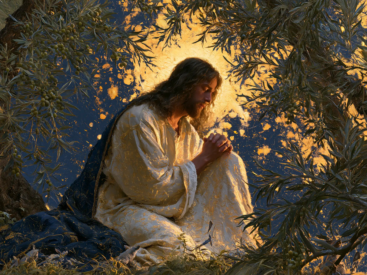 Jésus à Gethsémani — Le Silence devant l’or éclaté