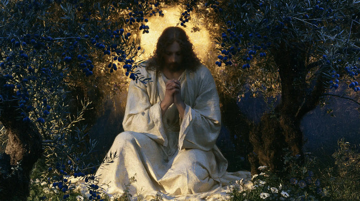 Jésus à Gethsémani — Le Recueillement au soleil intérieur