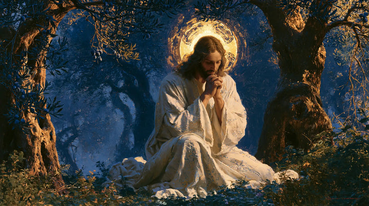 Jésus à Gethsémani — Le Cercle ardent au cœur du bleu