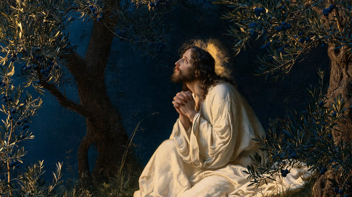 Jésus à Gethsémani — Le Regard au nimbe naissant