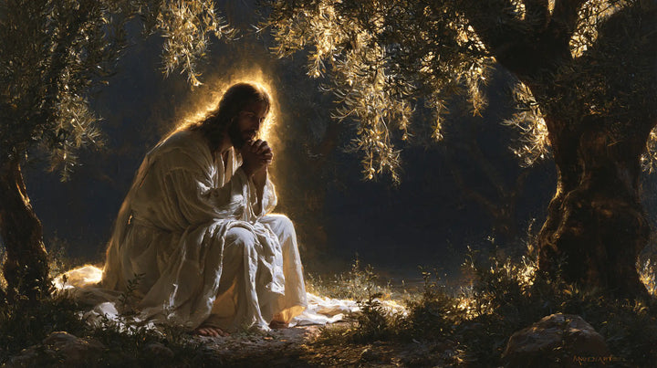 Jésus à Gethsémani — L’Oraison sous la pluie d’or
