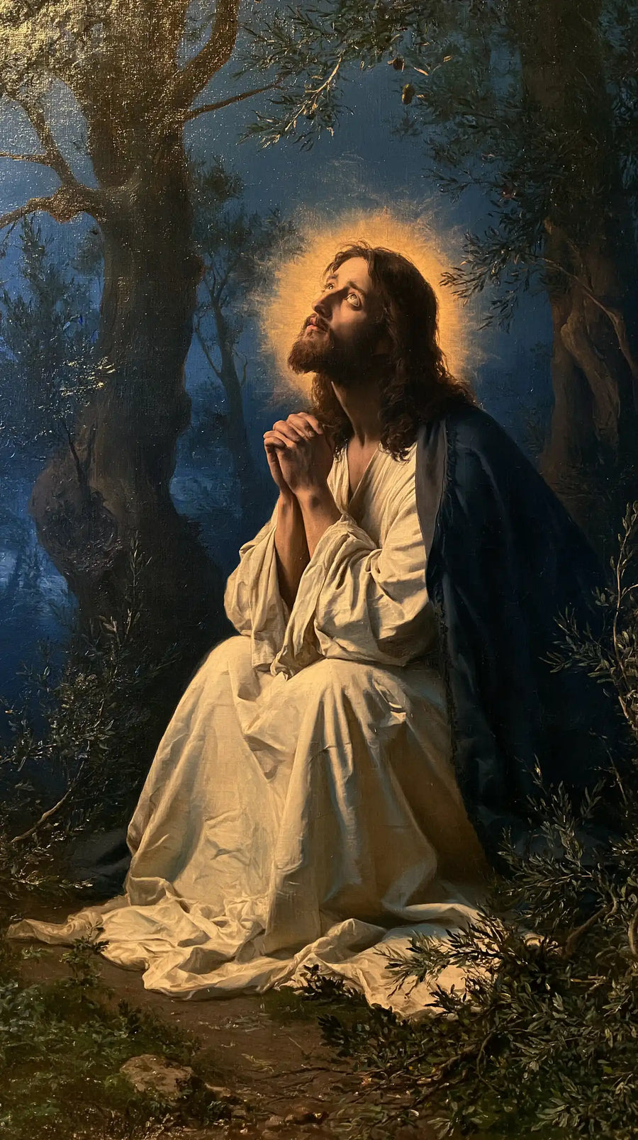 Jésus à Gethsémani — L’Auréole dans le jardin assoupi