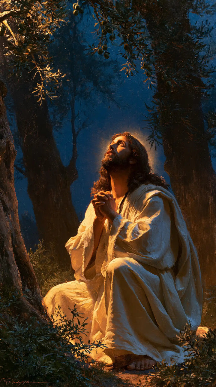 Jésus à Gethsémani — La Veille dans la lumière du miel