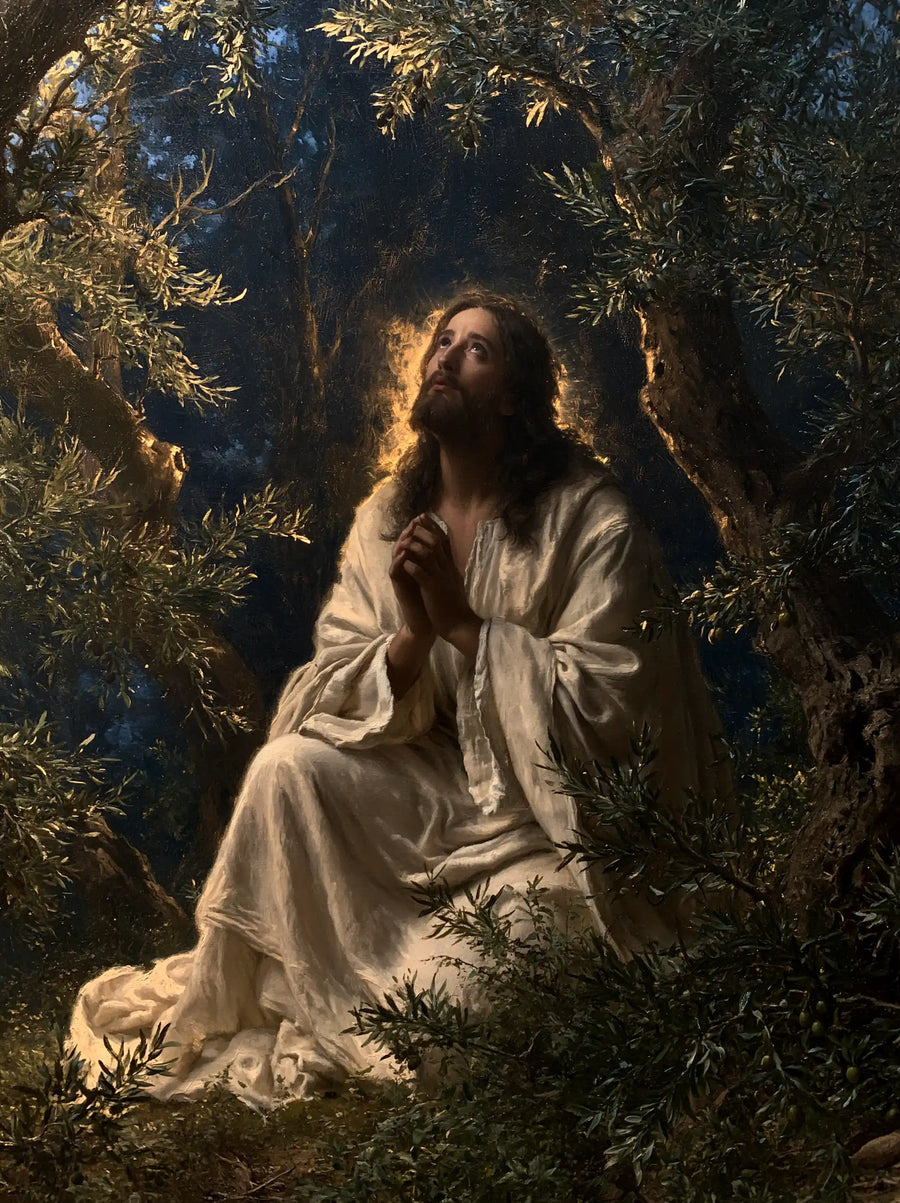Jésus à Gethsémani — Le Regard au fond de l’or discret