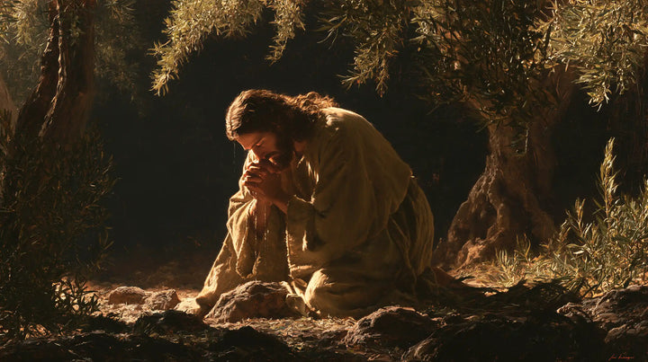 Jésus à Gethsémani — Le Front dans l’or de la poussière