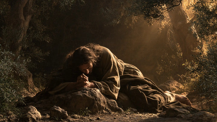 Jésus à Gethsémani — Le Repos douloureux sur le rocher