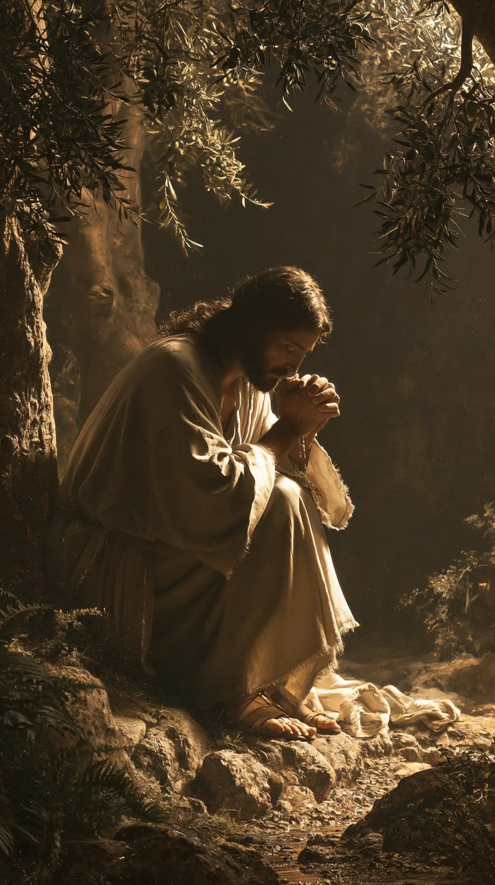 Jésus à Gethsémani — Le Silence près des pierres blondes