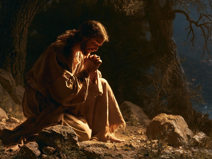 Jesus in Gethsemane - Sacred Agony · Landscape n° 1