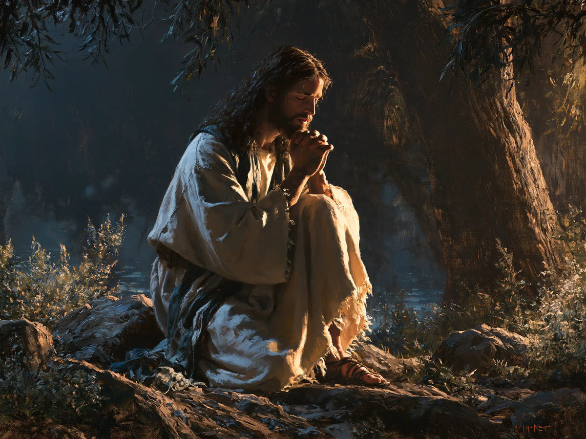 Jésus à Gethsémani — La Prière entre l’écorce et la nuit