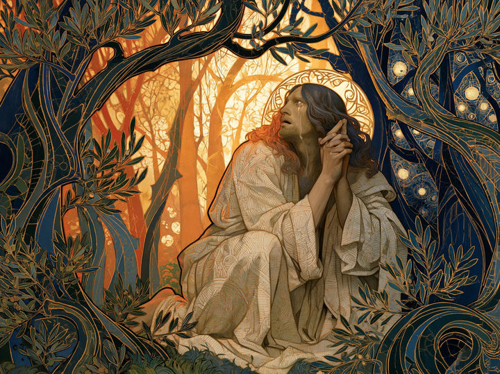 Jésus à Gethsémani — Le Jardin aux arabesques du couchant