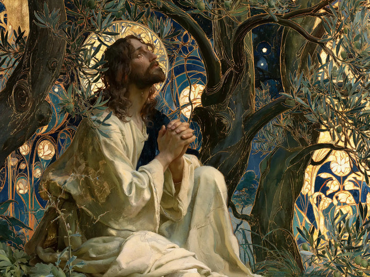 Jésus à Gethsémani — L’Espérance dans le jardin émaillé
