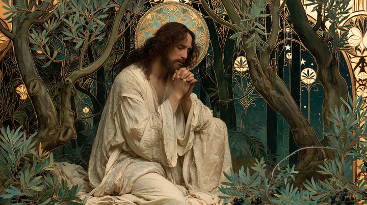 Jésus à Gethsémani — Le Cercle fleuri du silence