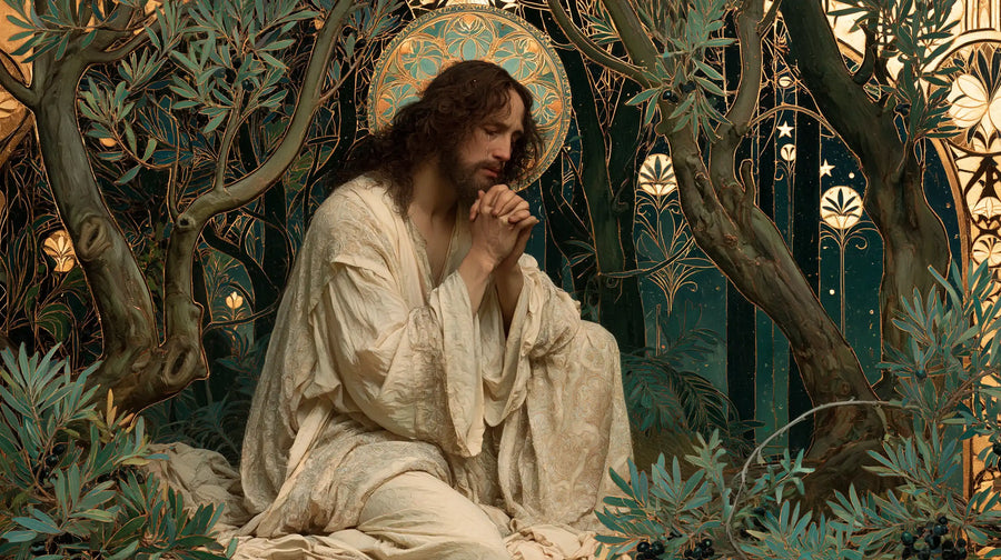 Jésus à Gethsémani — Le Cercle fleuri du silence