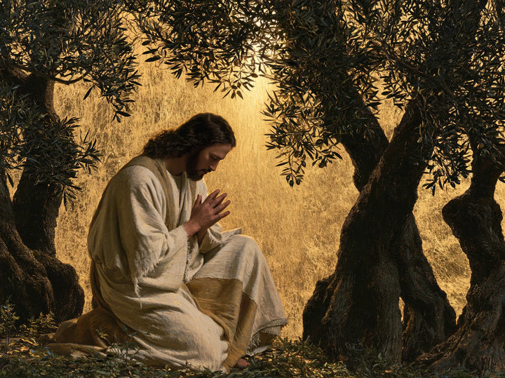 Jésus à Gethsémani — Le Recueillement devant l’or immobile