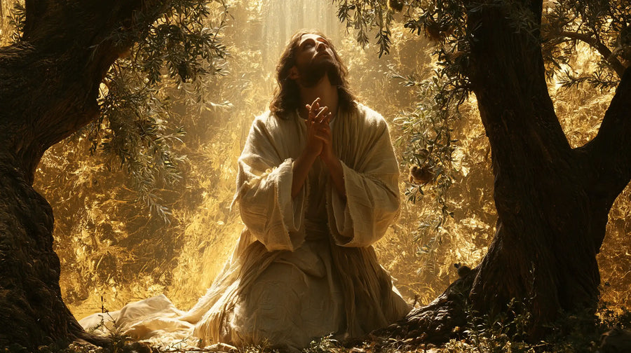 Jésus à Gethsémani — La Prière dans la porte de lumière