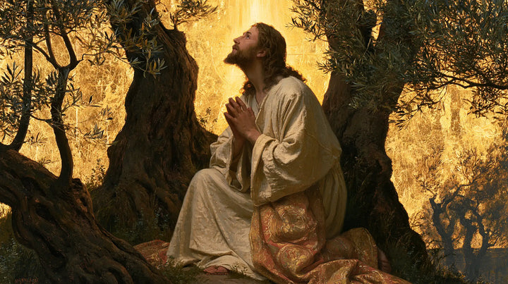 Jésus à Gethsémani — Le Regard aux plis brodés d’ambre