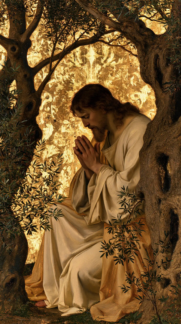 Jésus à Gethsémani — La Prière contre l’écorce chaude