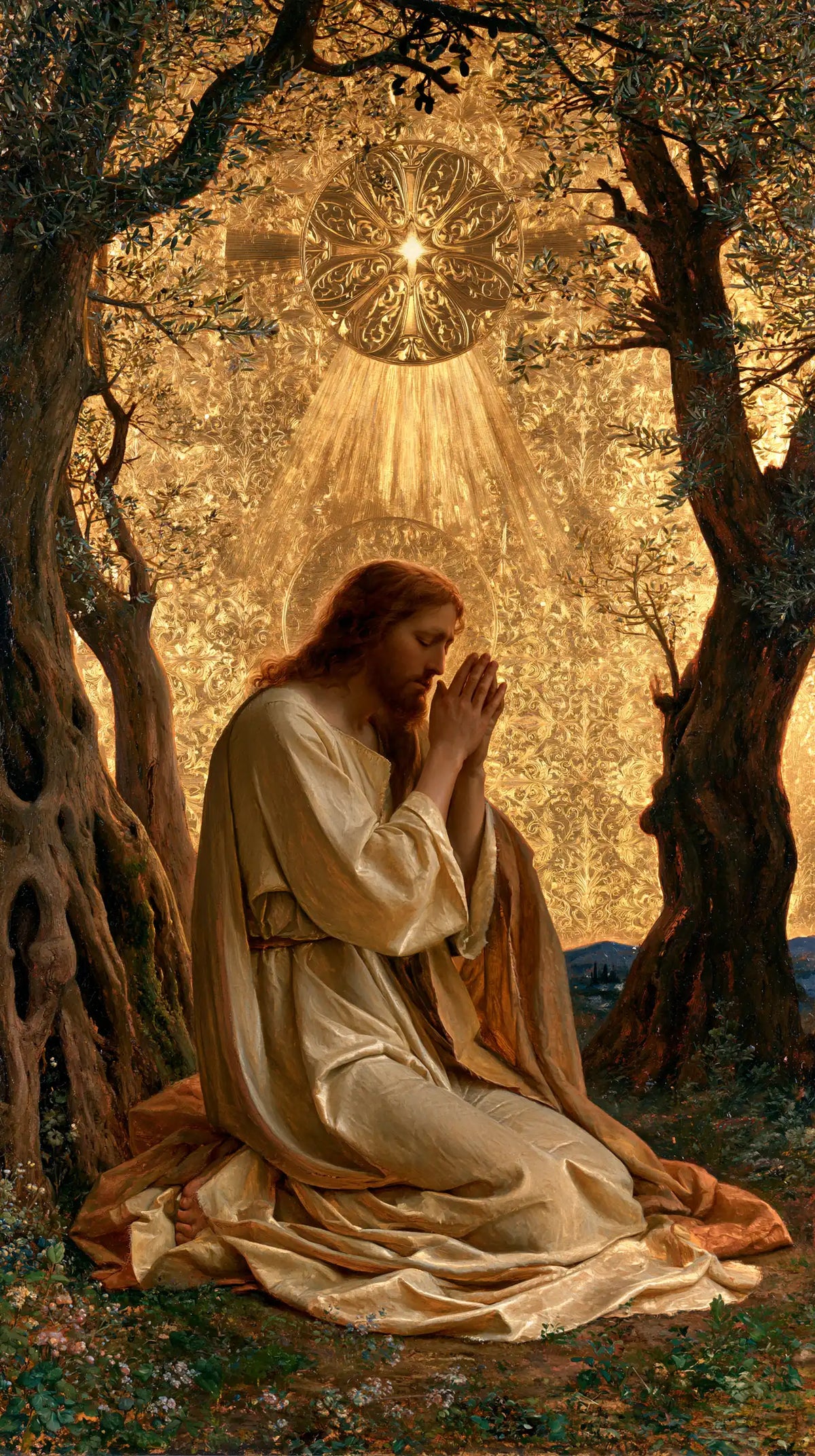 Jésus à Gethsémani — L’Oraison sous l’étoile du jardin