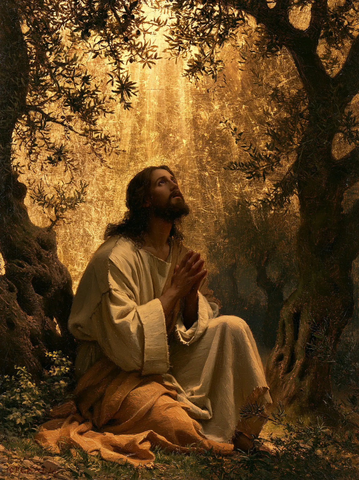Jésus à Gethsémani — Le Visage sous la couronne des cimes