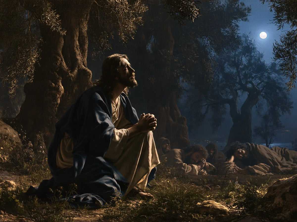 Jésus à Gethsémani — La Veille auprès des dormeurs