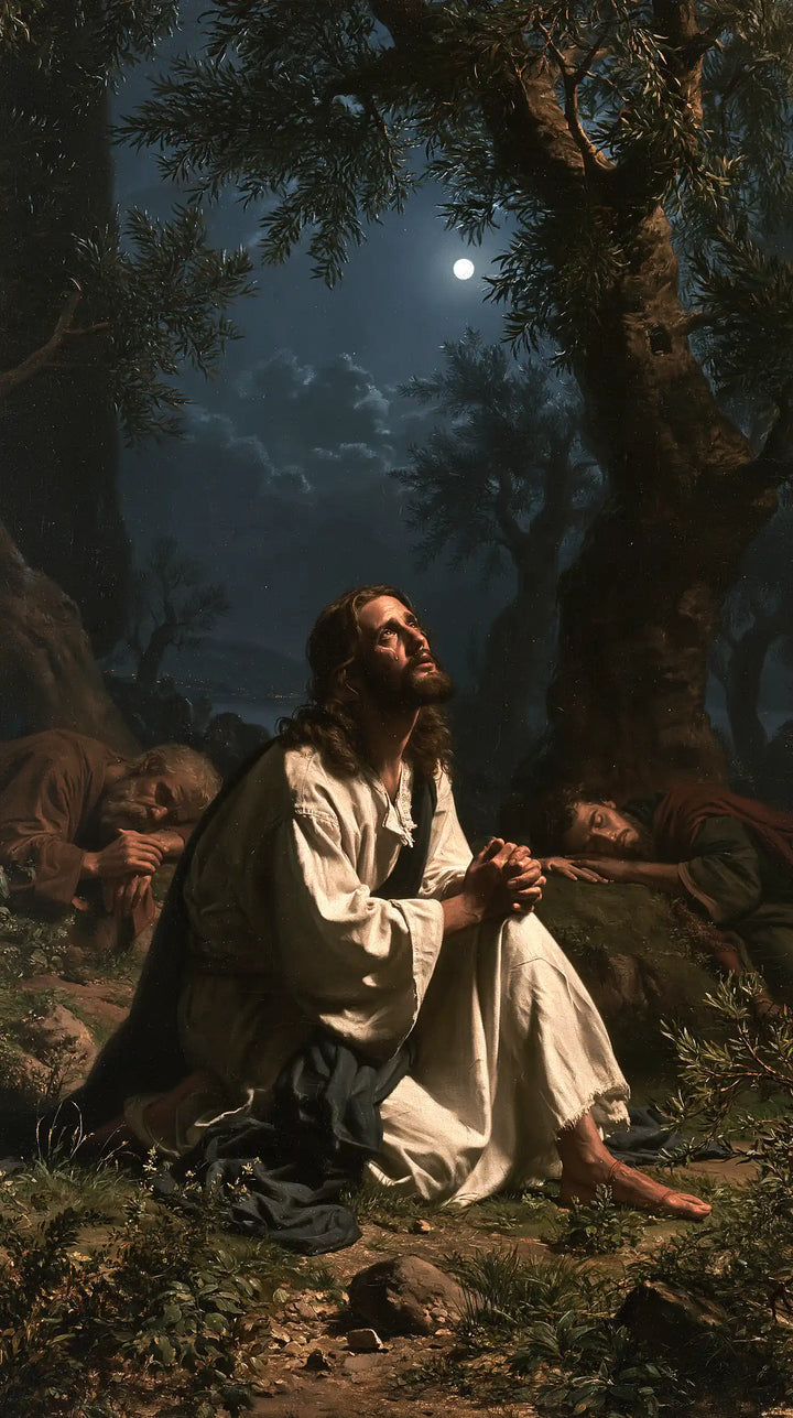 Jésus à Gethsémani — La Veille dans l’allée des oliviers