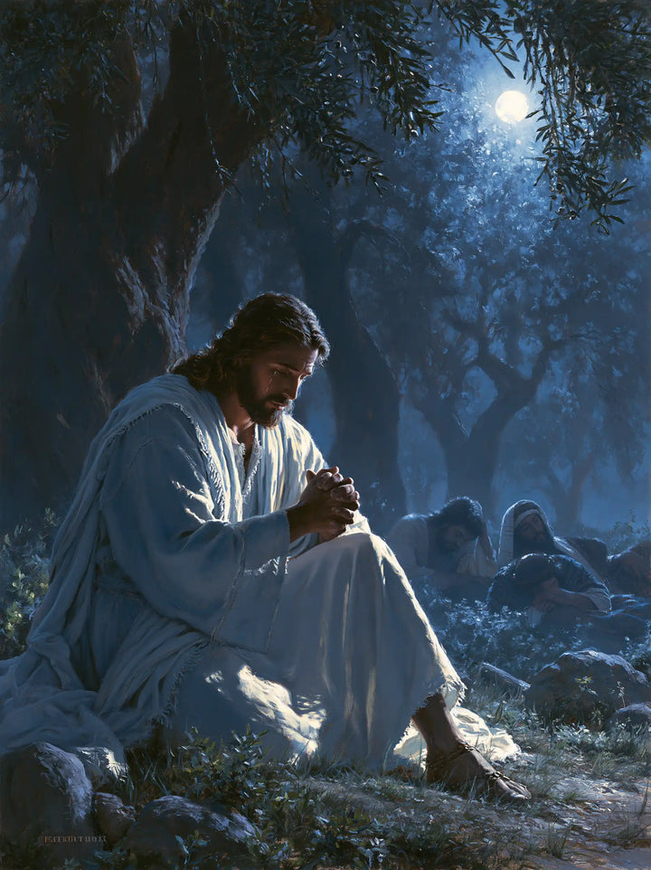 Jesus in Gethsemane - Jesus and the Sleeping Apostles · Portrait n° 12
