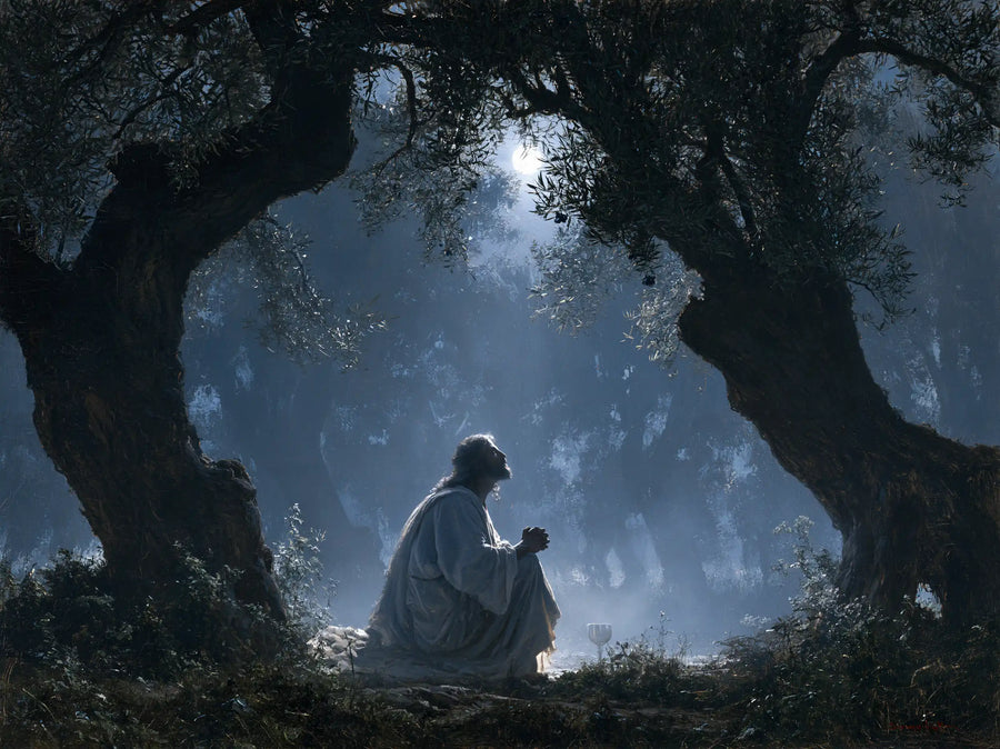 Jésus à Gethsémani — Le Silence dans l’arche de brume