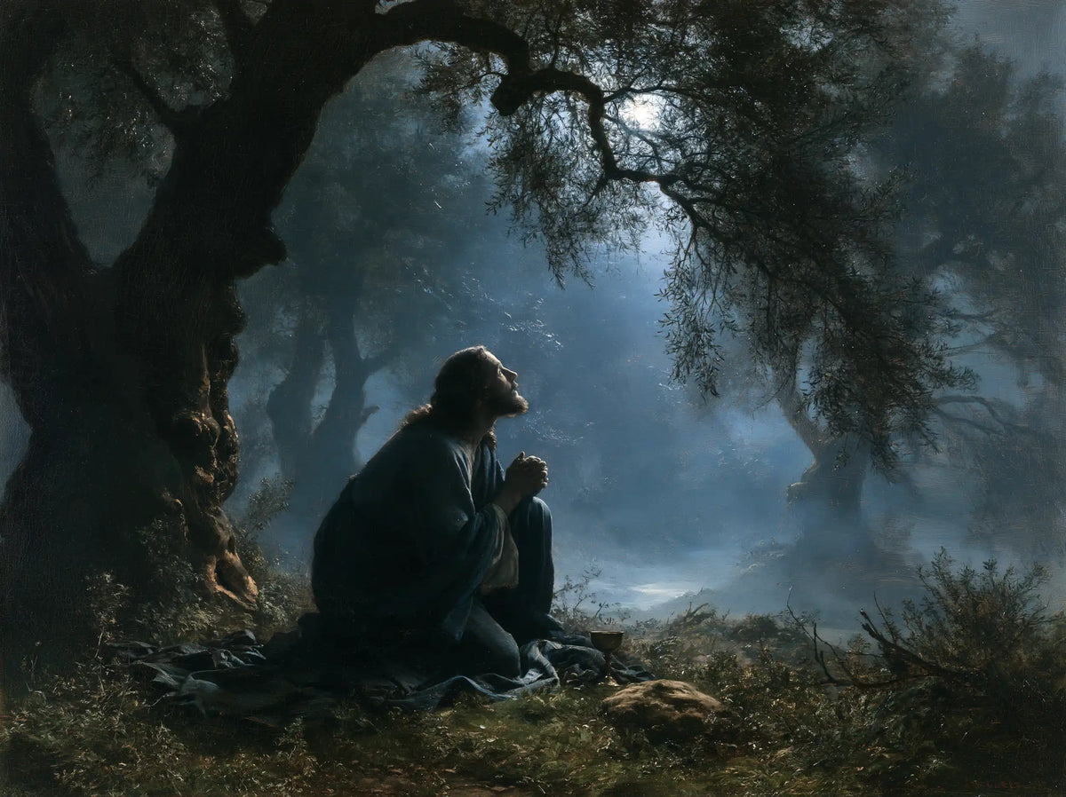 Jésus à Gethsémani — L’Attente sous la ramure ancestrale