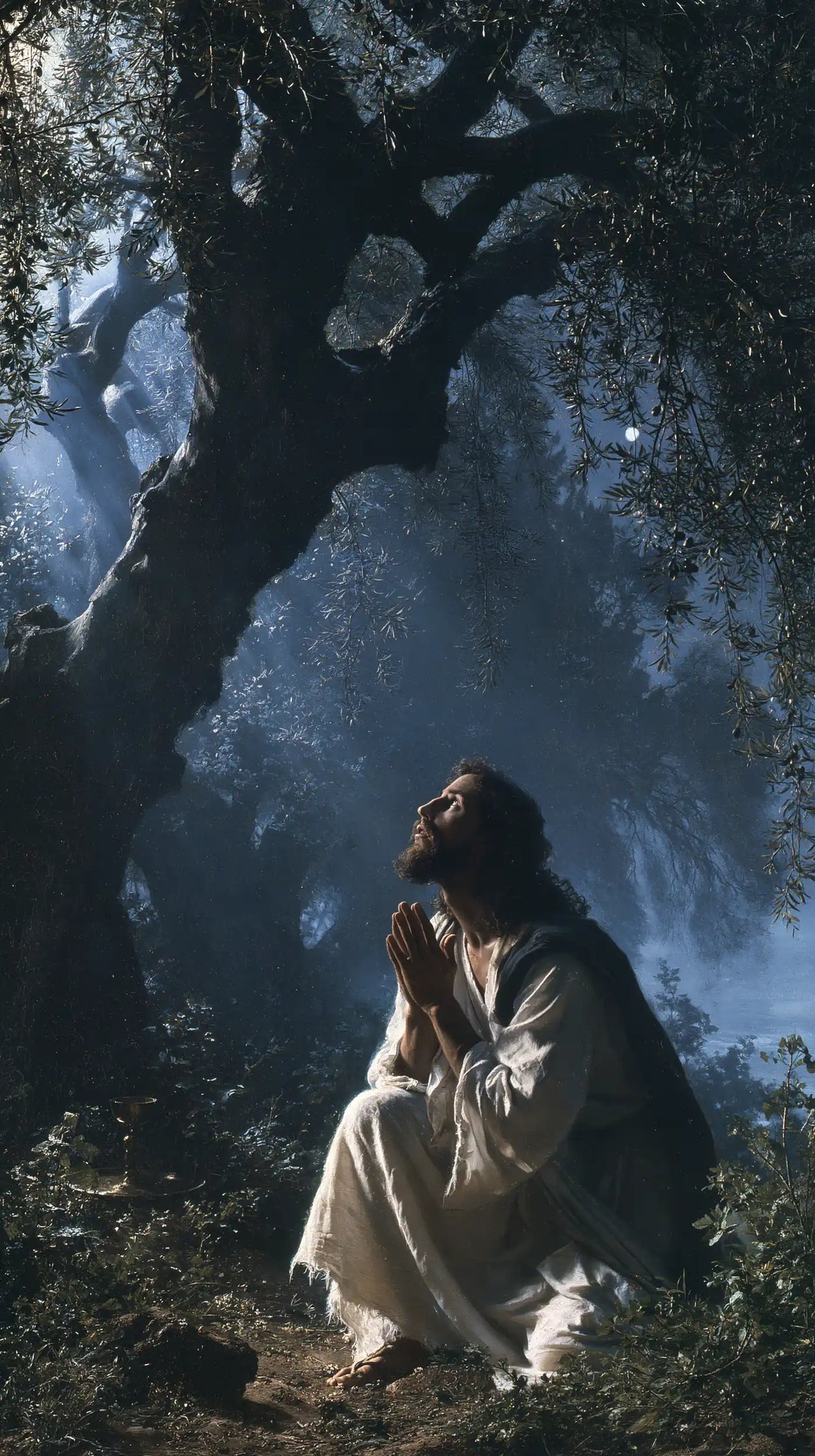 Jésus à Gethsémani — Le Lin sous les ramures de cendre