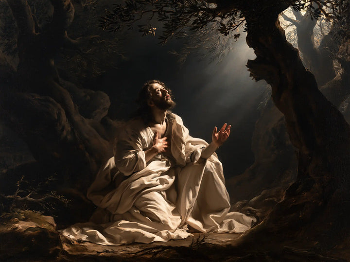 Jésus à Gethsémani — L’Offrande dans les plis du lin