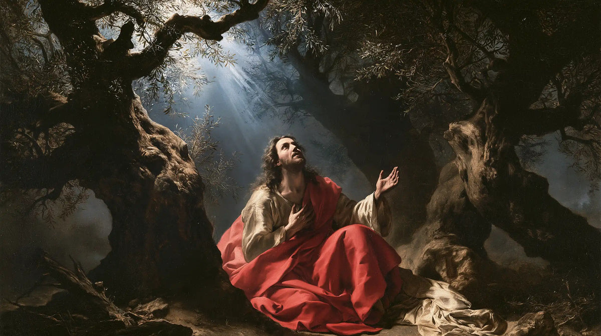 Jésus à Gethsémani — La Main tendue sous l’éclaircie bleue