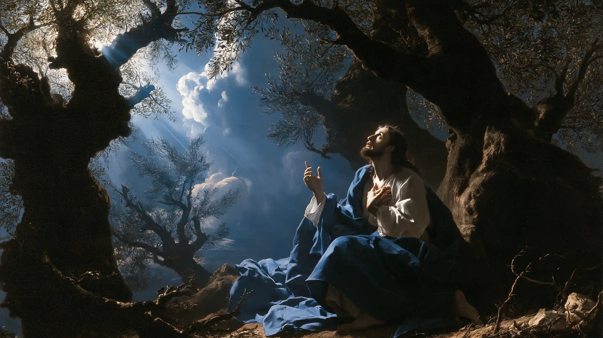 Jésus à Gethsémani — La Prière au manteau de ciel