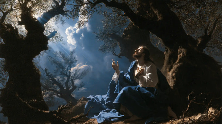 Jésus à Gethsémani — La Prière au manteau de ciel