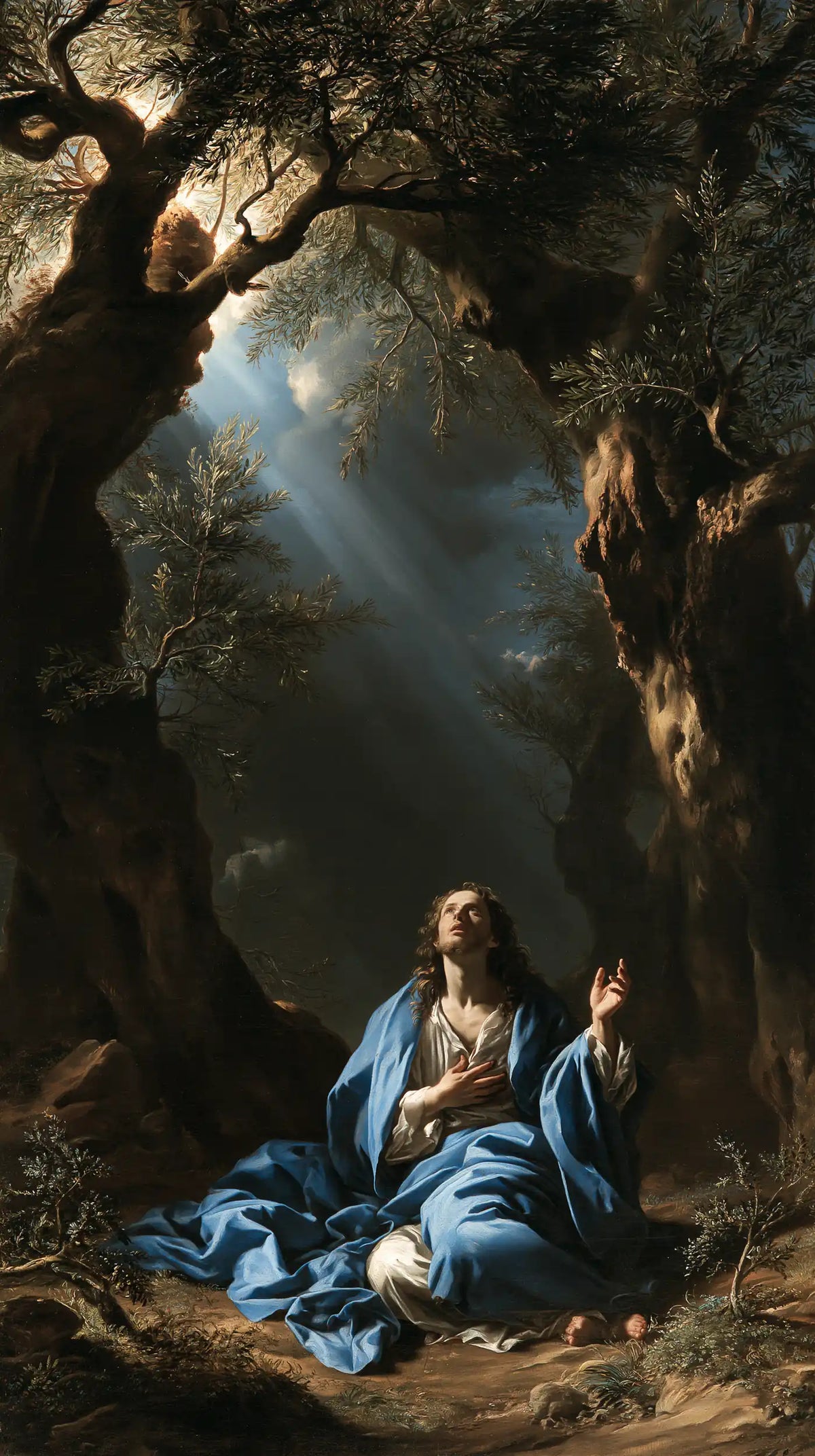 Jésus à Gethsémani — L’Offrande bleue au fond du bois