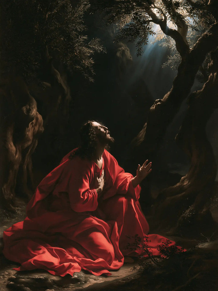 Jésus à Gethsémani — La Main dans l’ombre, le regard au ciel