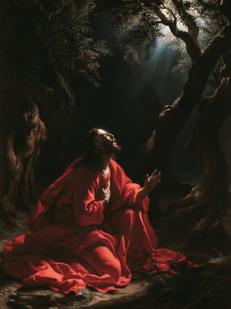Jésus à Gethsémani — La Main dans l’ombre, le regard au ciel