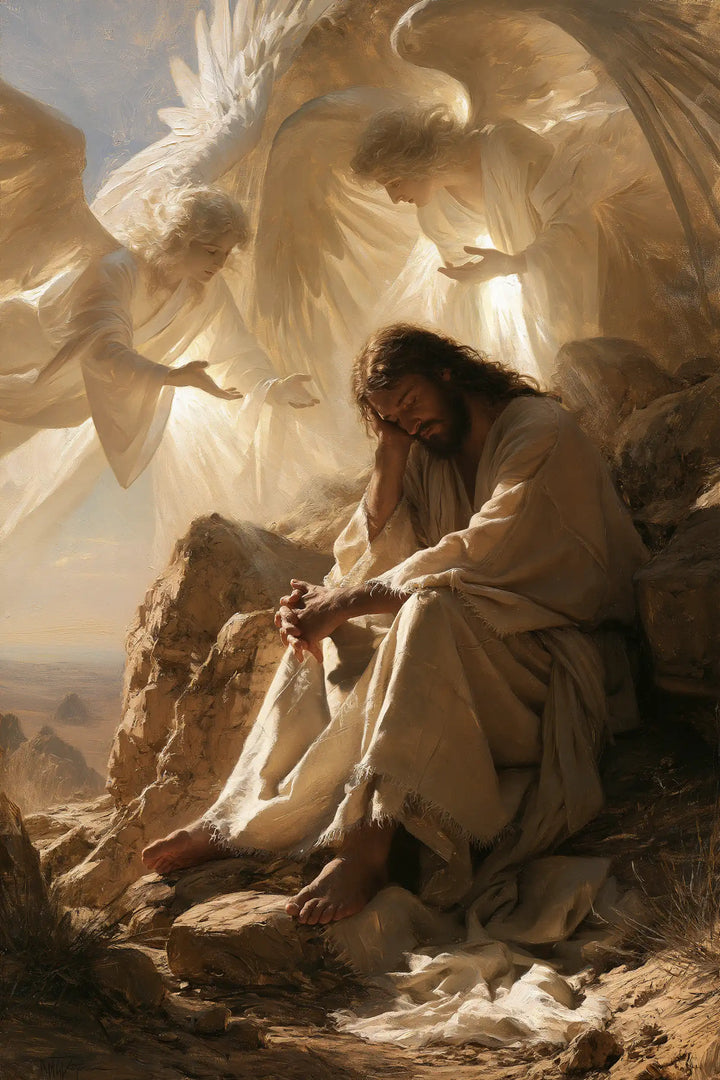Jesus in the Desert - Angels After the Temptation · Portrait n° 28
