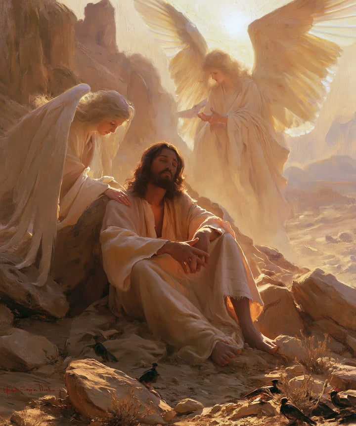 Jesus in the Desert - Angels After the Temptation · Portrait n° 40