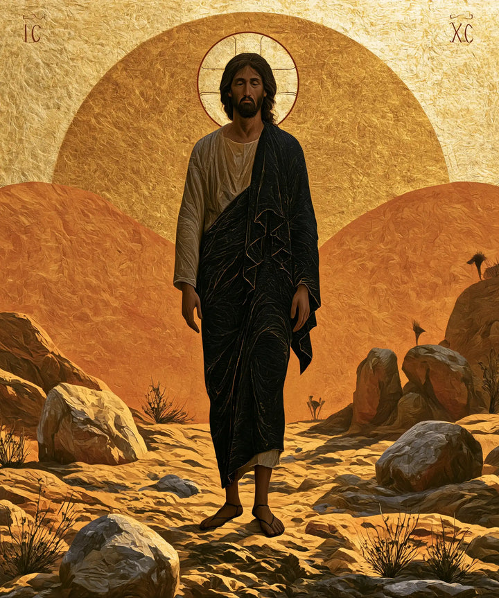 Jesus in the Desert - Contemporary Byzantine · Portrait n° 41