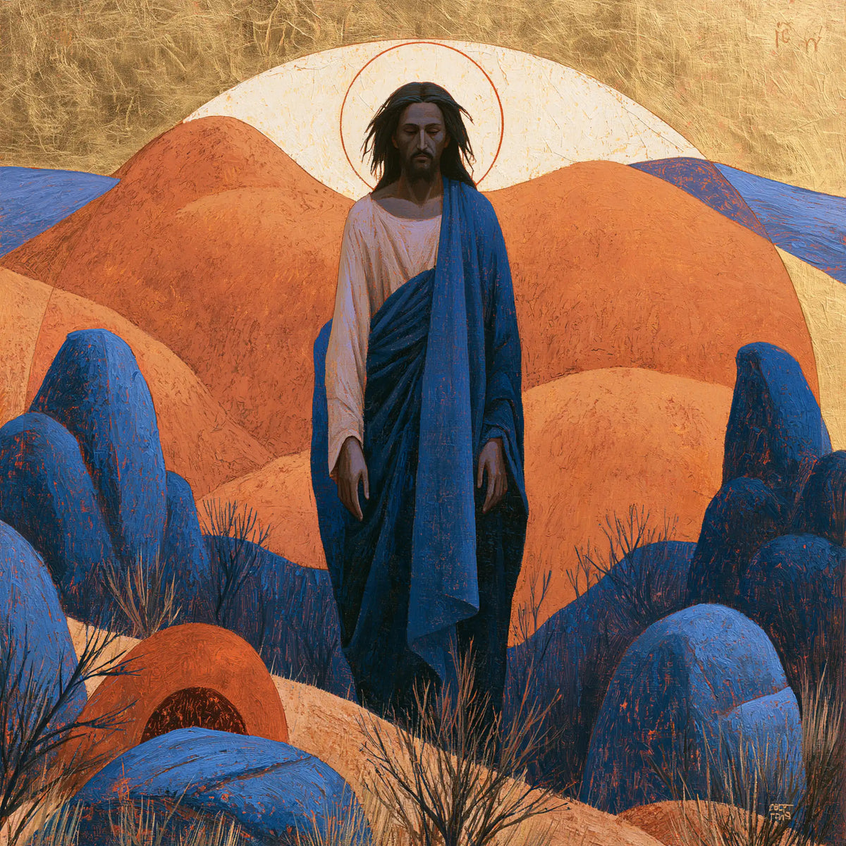 Jésus dans le désert — L’Azur au milieu des terres rondes