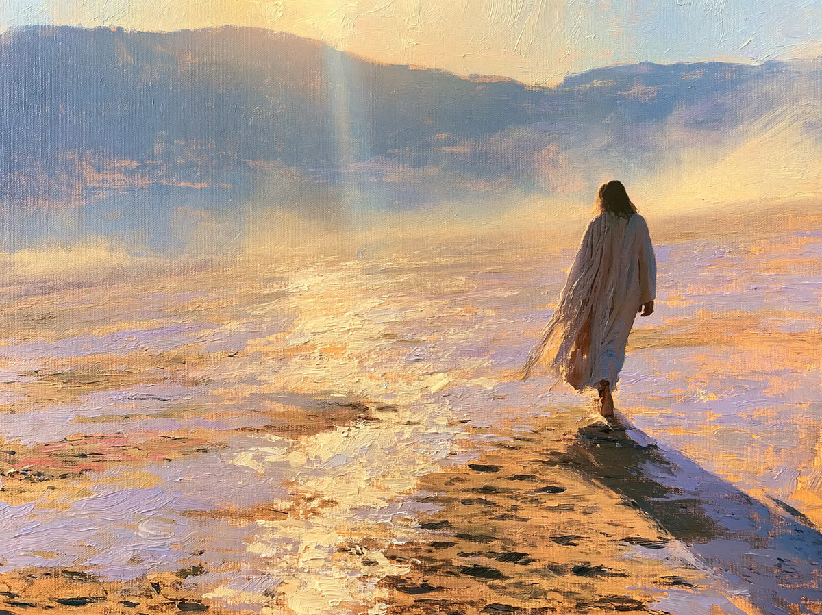 Jésus dans le désert — Le Rayon rejoint le chemin solitaire