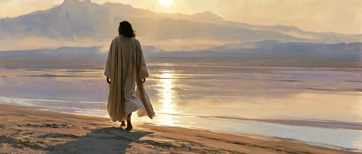 Jésus dans le désert — Le Chemin au bord de l’éclat solaire