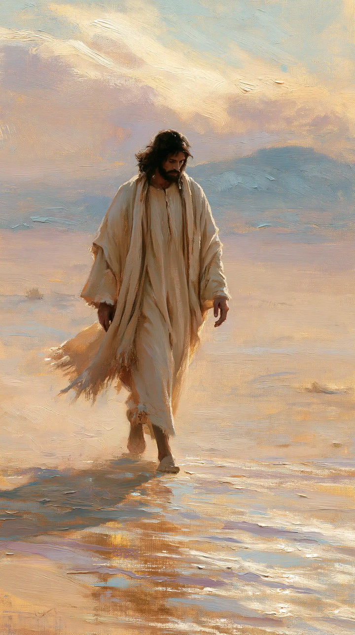Jésus dans le désert — La Venue dans le jour irisé