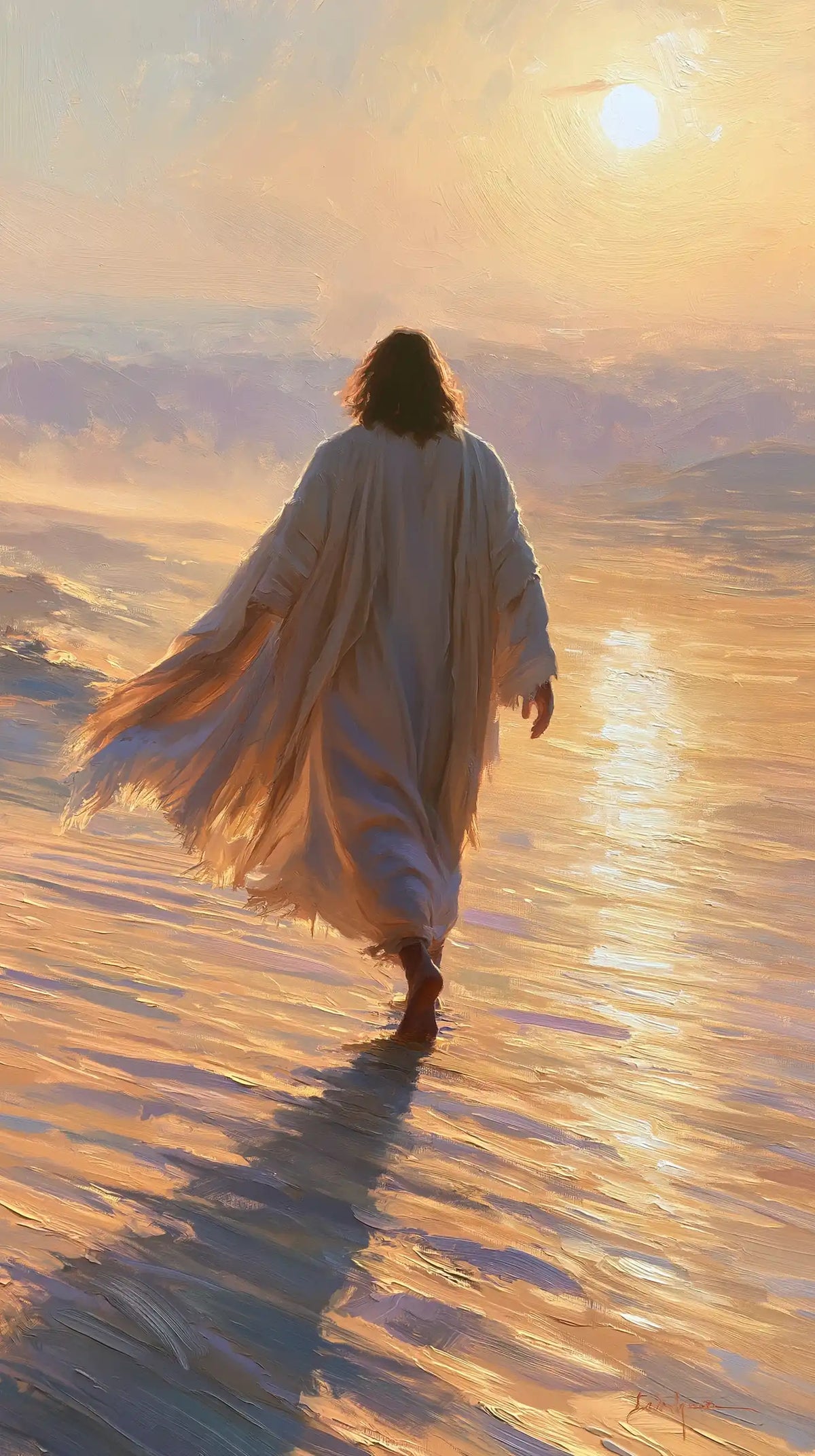 Jésus dans le désert — La Traîne dans les plis du soleil